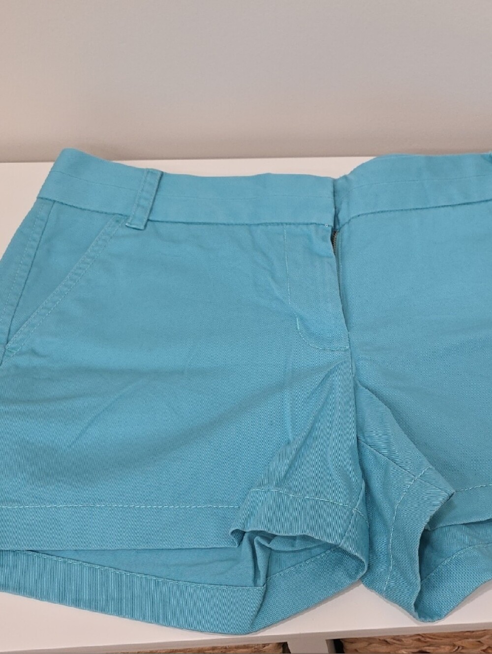 J. Crew Light Aqua Cotton Shorts